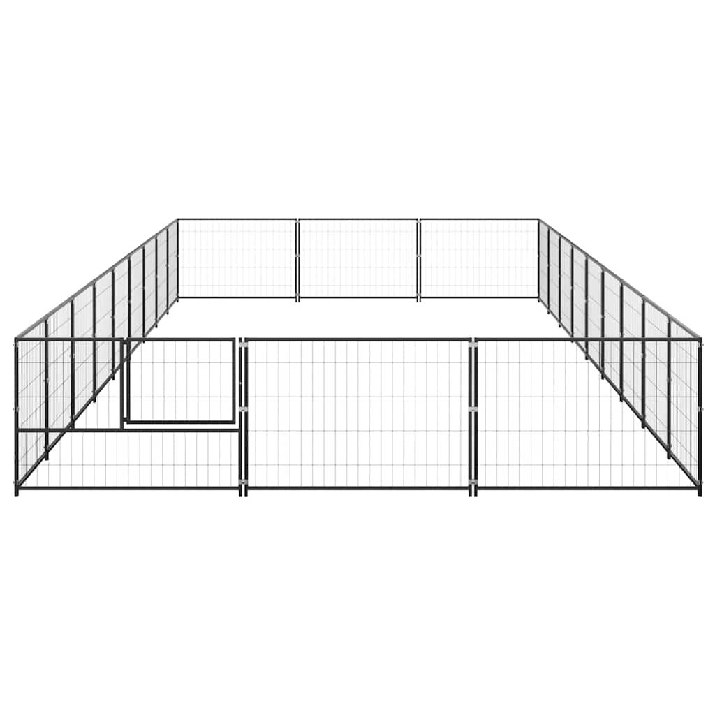 Perrera Acero 27 M² Negra_4