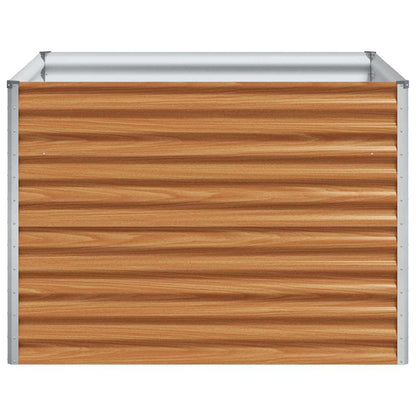 Arriate Elevado Marrón Claro 98 X 100 X 68 Cm Acero Galvanizado_5
