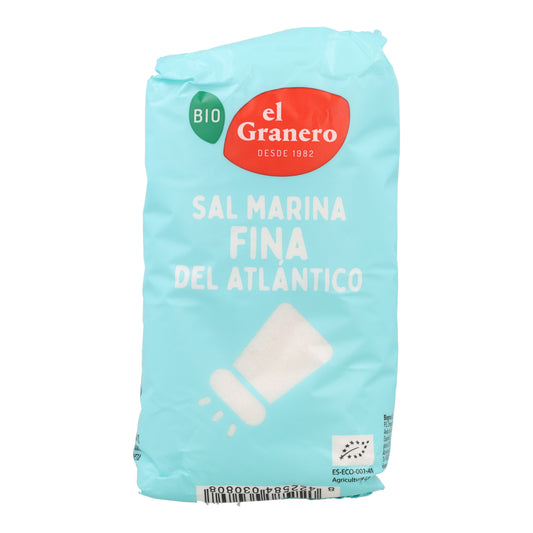 Sal marina fina BIO El Granero, 1Kg