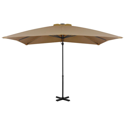 Vidaxl Sombrilla De Jardín Voladiza Palo De Aluminio Taupe 250x250 Cm_1