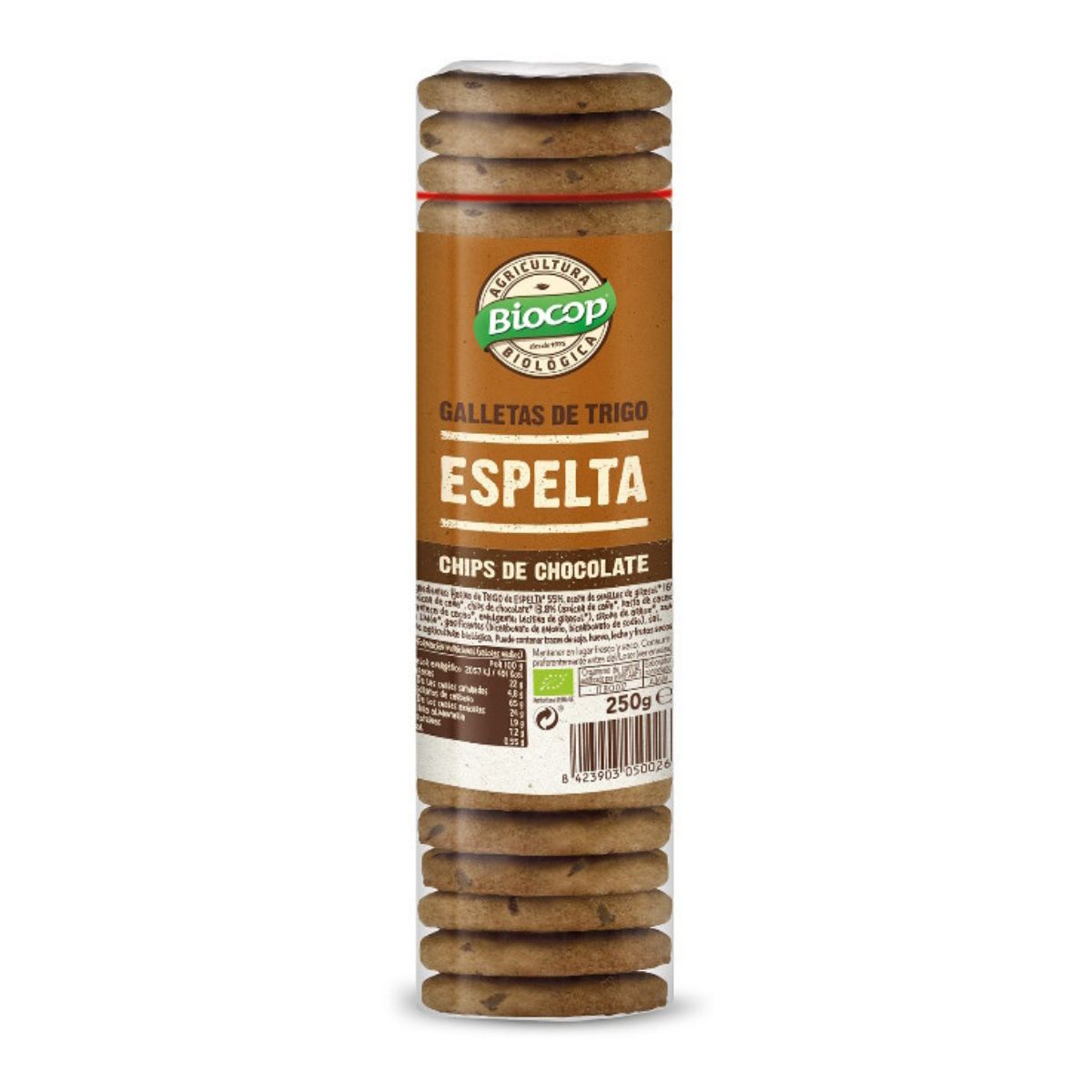 Galletas de Espelta con Chips de Chocolate Bio Biocop 250 g