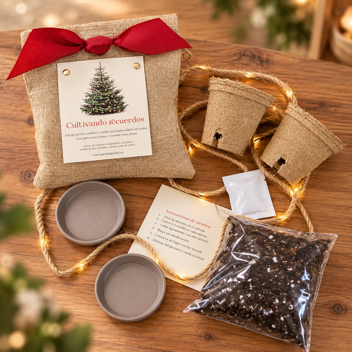 Kit cultivando recuerdos - kit cultivo yute Garden Pocket