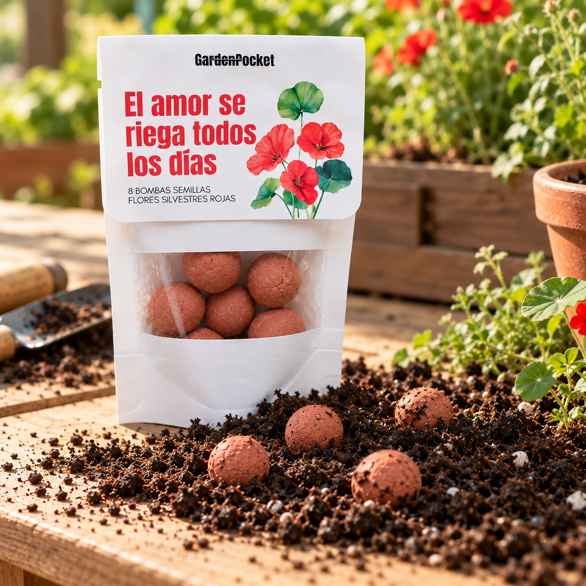 Doypack bombas semillas - amor Garden Pocket
