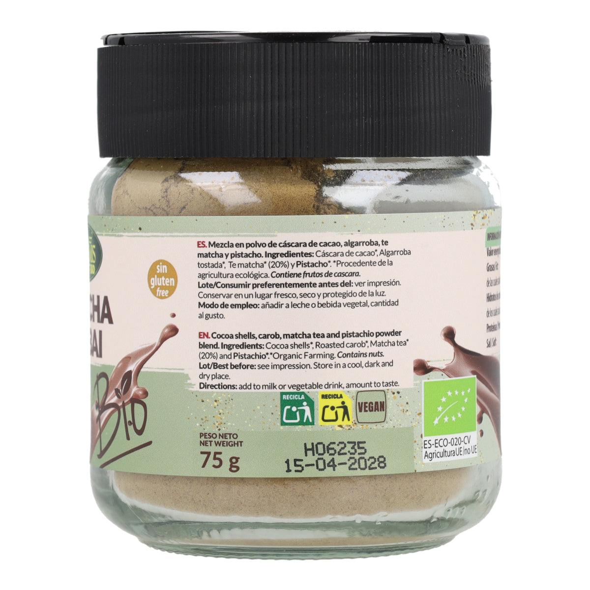 Matcha Dubai en Tarro Grande Artemis Bio 75 g