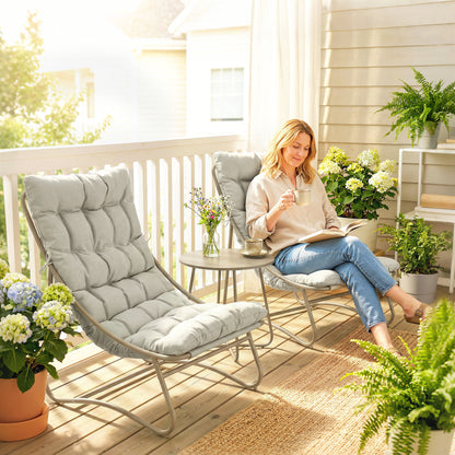 Outsunny Conjunto De Mesa Y Sillas De Terraza Exterior De 3 Piezas_1