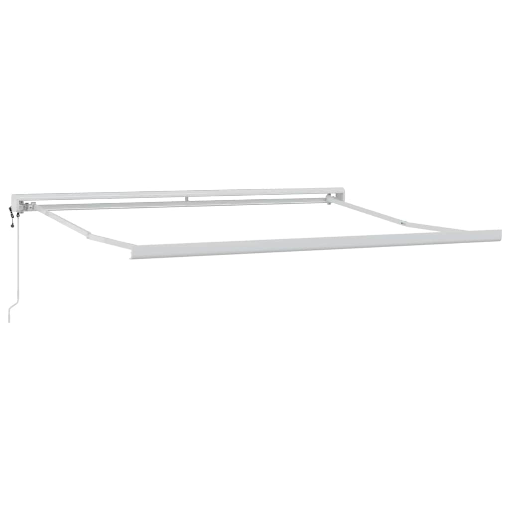 Toldo Retráctil Verde Y Blanco 300 X 250 X 165 Cm Tela Y Metal_4