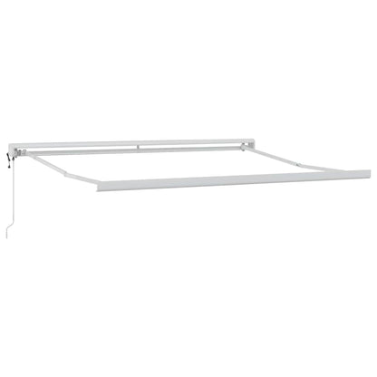 Toldo Retráctil Amarillo Y Naranja 300 X 250 Cm Tela Y Metal_4