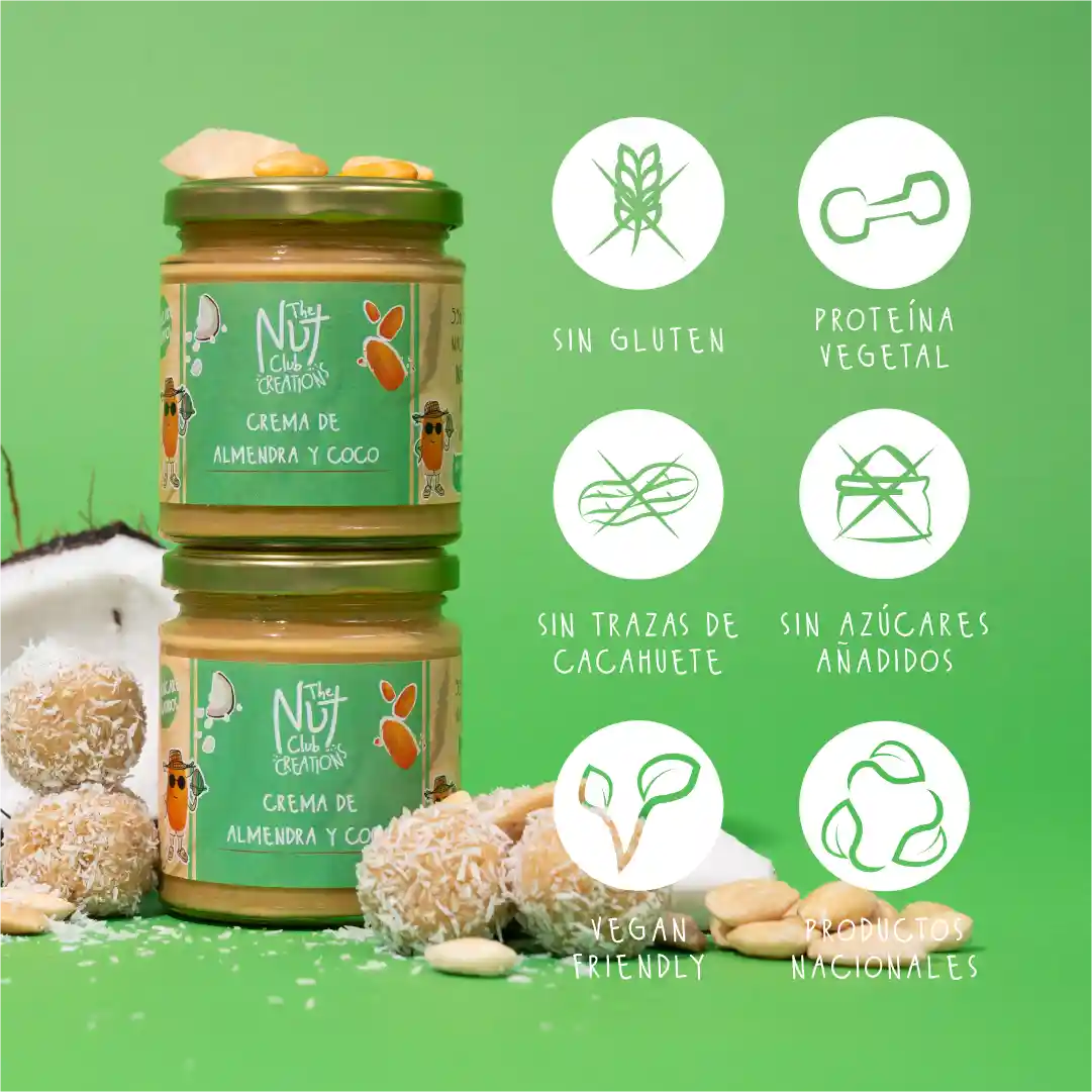 Crema De Almendra Y Coco 4 Tarros_3