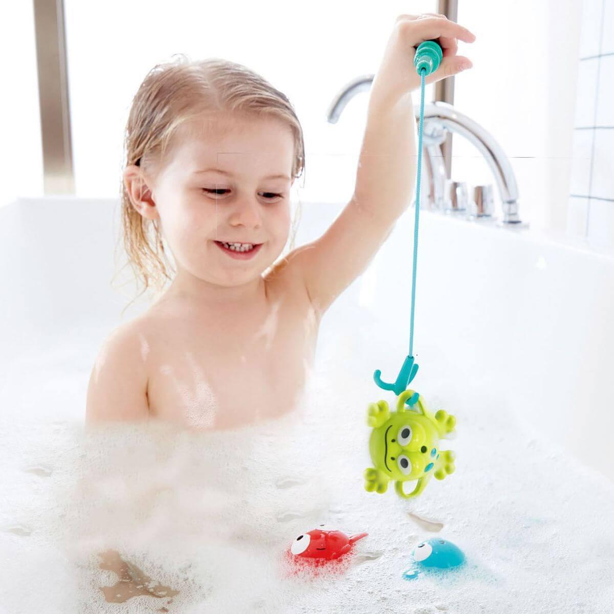Juguete Baño Double Fun Fishing Hape_2