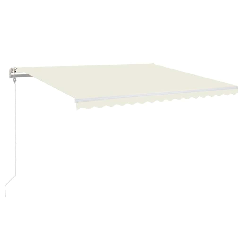 Toldo Automático Con Led Y Sensor De Viento Crema 400x350 Cm_0