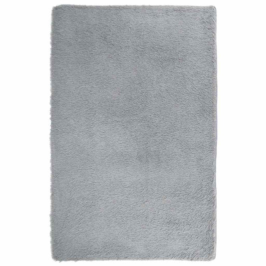 Vidaxl Alfombra De Pelo Largo Navarra Gris Claro 130x200 Cm Poliéster_0