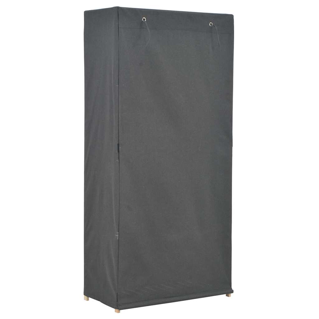 Armario De Tela Gris 79x40x170 Cm_2