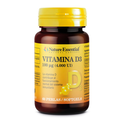 Vitamina D3 100 mcg (4000 U.I) 60 Perlas