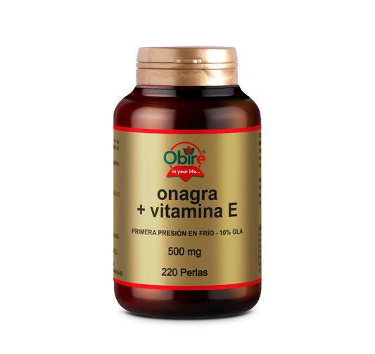 Aceite de Onagra 500 mg con Vitamina E Obire 220 perlas