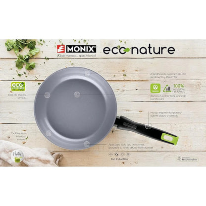 Sartén 18CM de Aluminio Forjado con Antiadherente Cerámico Eco Nature Monix