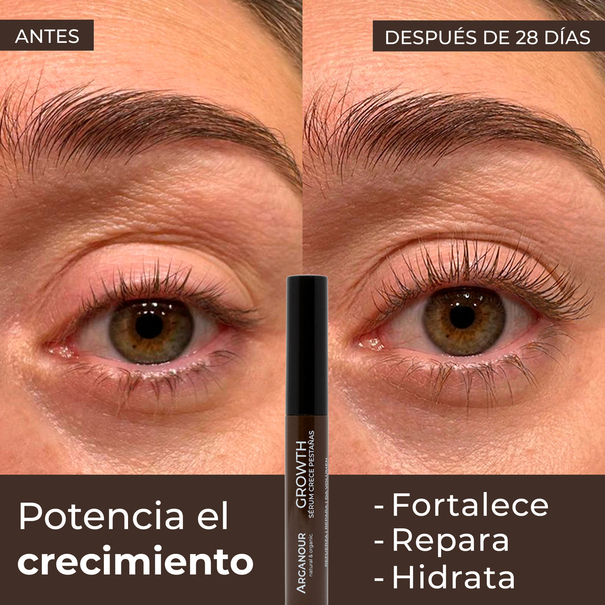 Serum Growth crece pestañas, Arganour, 5ml