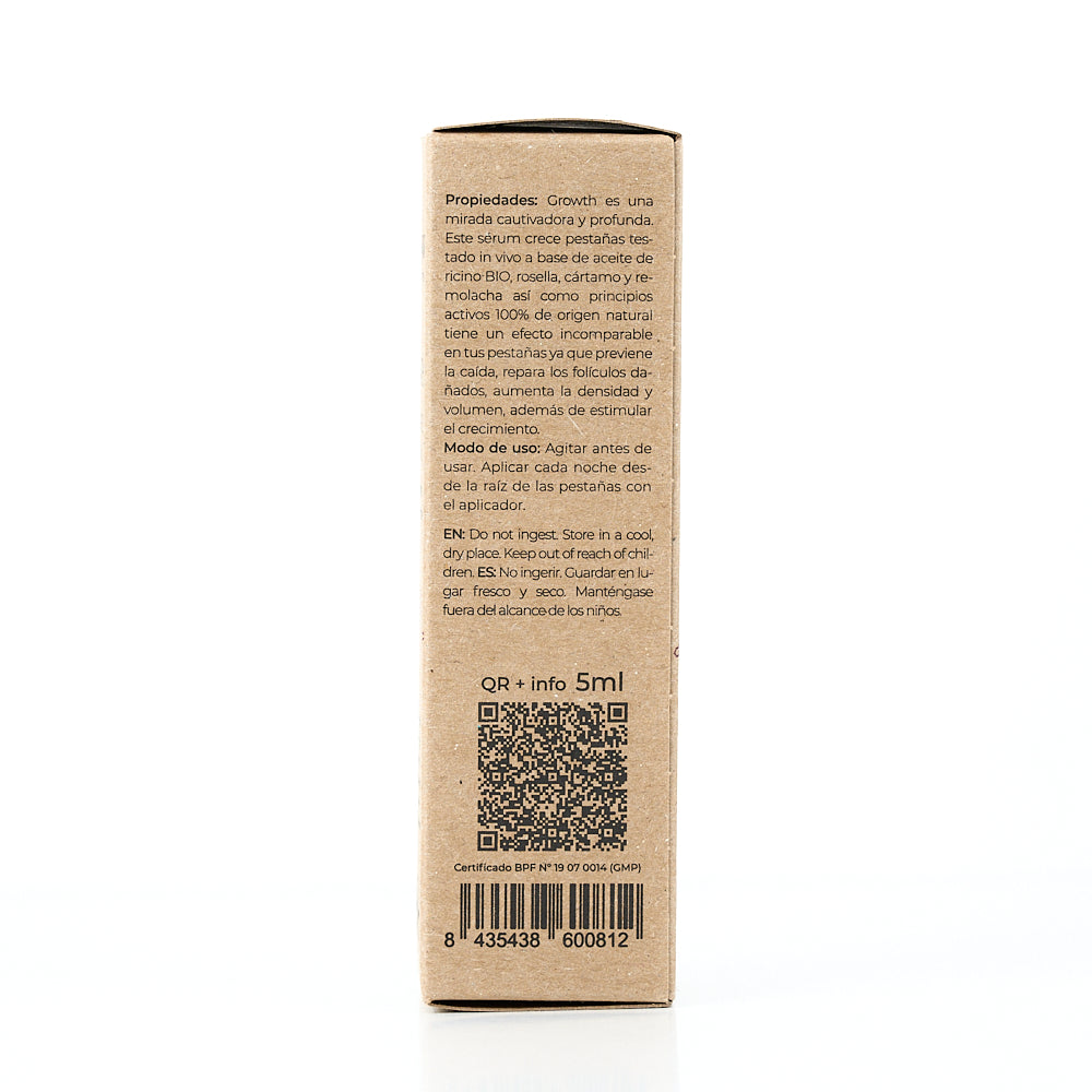 Serum Growth crece pestañas, Arganour, 5ml