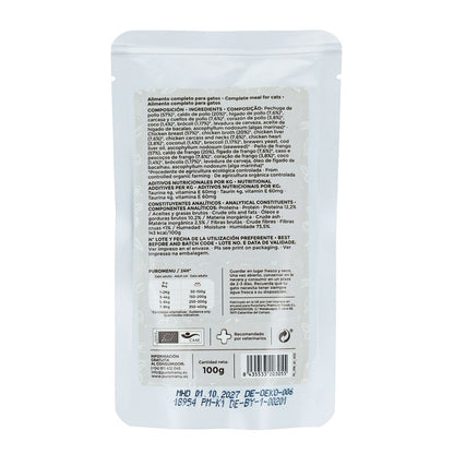 Comida húmeda Barf gatos Momento de ternura (Pollo) BIO Puromenu 100 g