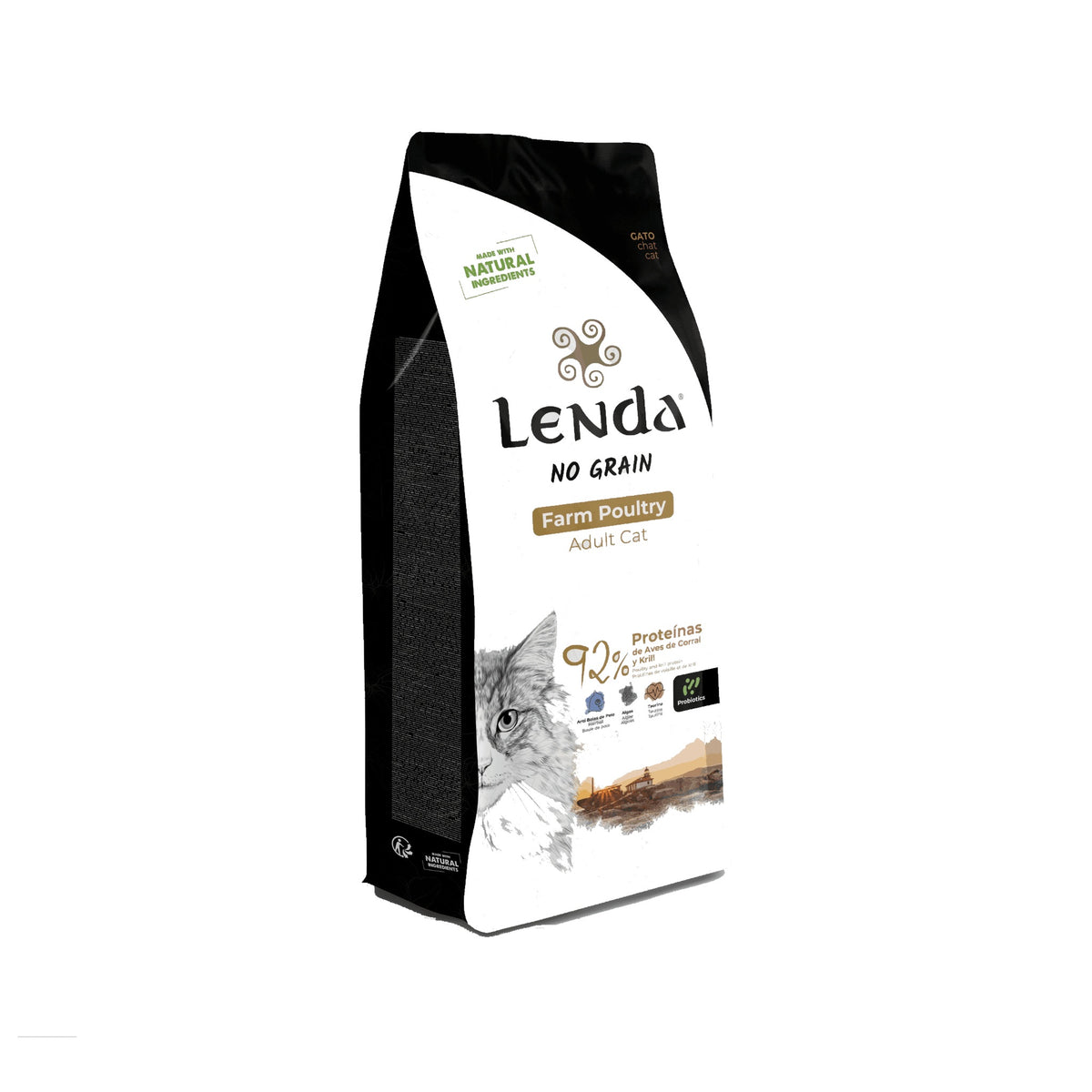 Pienso para Gatos Adultos Aves de Corral Grain Free Lenda 2 kg