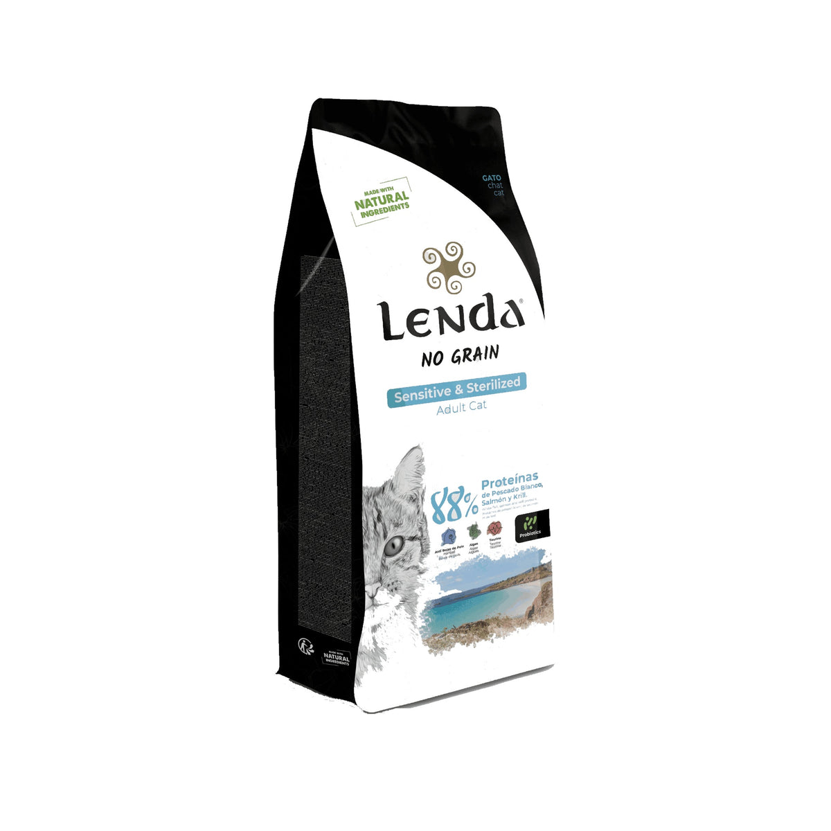 Pienso para Gatos Esterilizados Sensitive Grain Free Lenda 2 kg