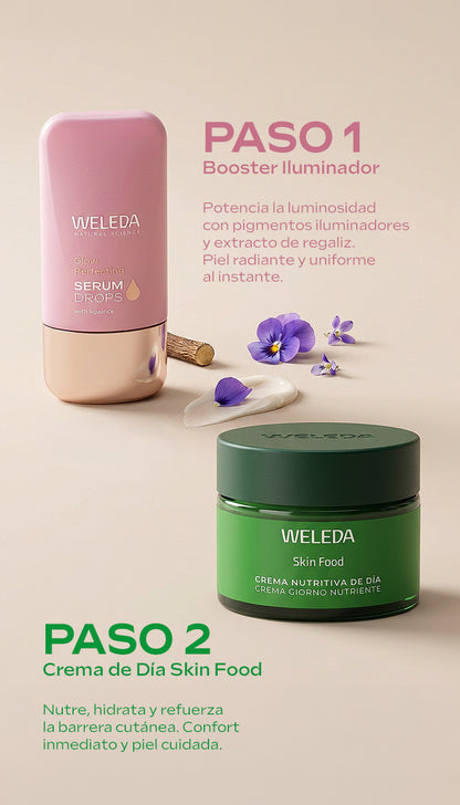 Glass Skin Ritual (Crema de Día SF + Booster Iluminador) Weleda