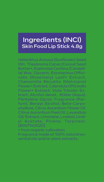 Glow Skin Ritual (Skin Food Original + Lip Stick) Weleda