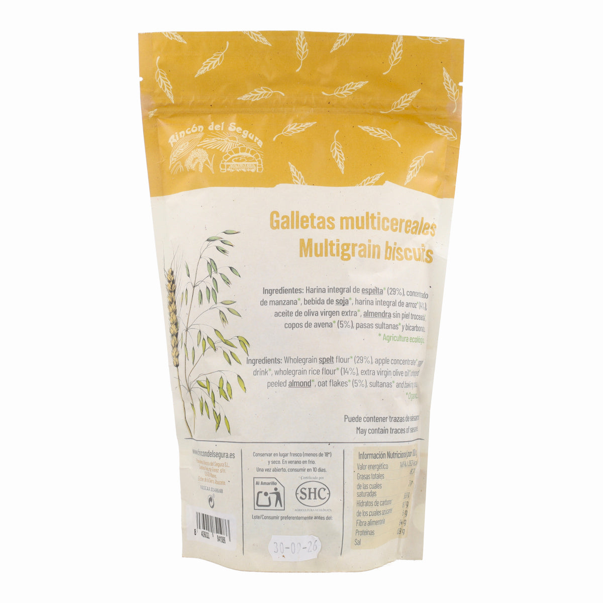 Galletas multicereales Rincón del Segura 200g