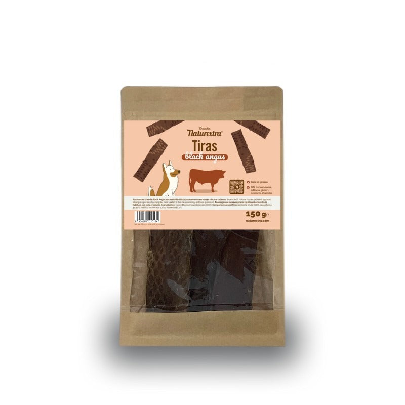 Tiras de carne Black angus Naturextra 150g