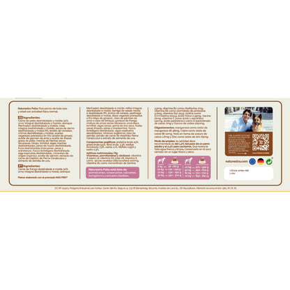 Pienso prensado en frío en Pellets para perros con pollo y arenque 5 kg NaturExtra