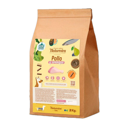 Pienso prensado en frío en Pellets Mini para perros con pollo y arenque 2 kg NaturExtra
