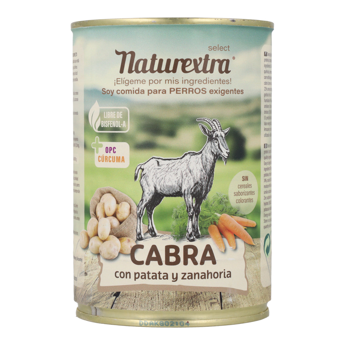 Comida húmeda para perros sabor cabra 400 g NaturExtra