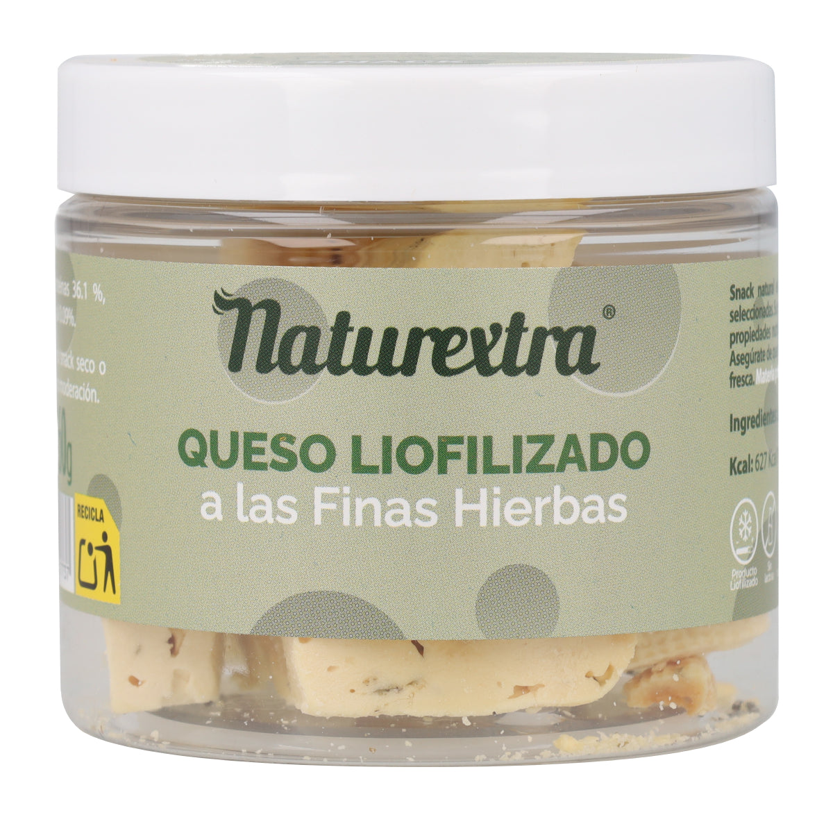 Snack de queso liofilizado con finas hierbas 60 g NaturExtra
