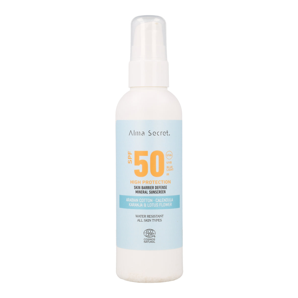 Crema protectora solar SPF 50 Alma Secret  200 ml