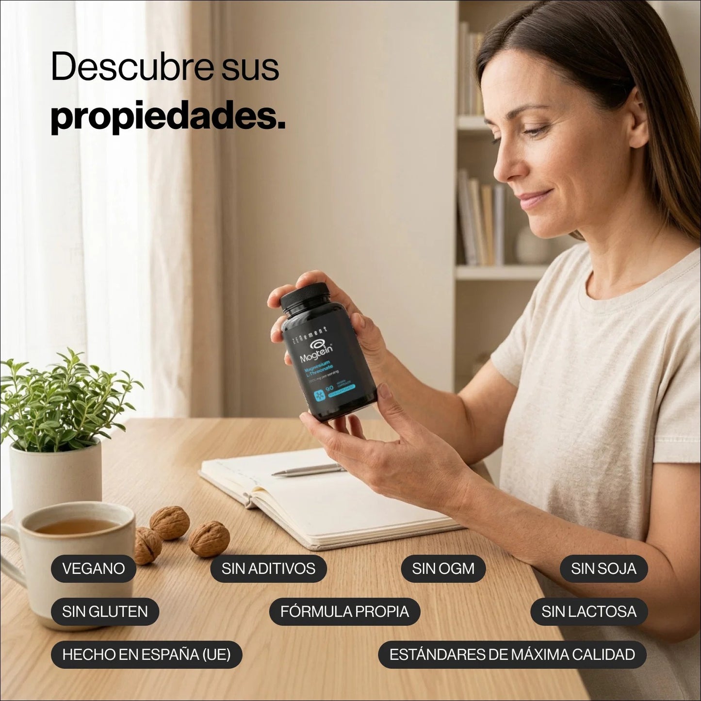 L Treonato de Magnesio 2000 mg Zenement 90 cápsulas veganas