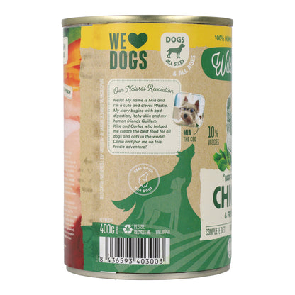 Lata Filosofía BARF de POLLO Wild Balance 400gr