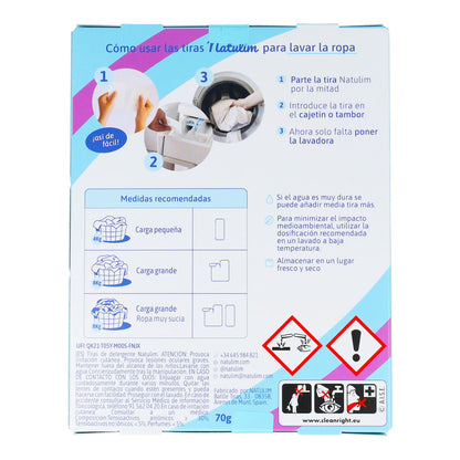 Pack 10x Eco Tiras de Lavar lavanda, Natulim, 40 lavados