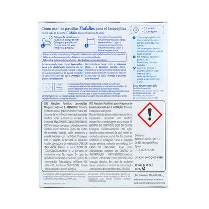Pack 2x Eco Pastillas 6 en 1 Lavavajillas, Natulim, 30 unidades
