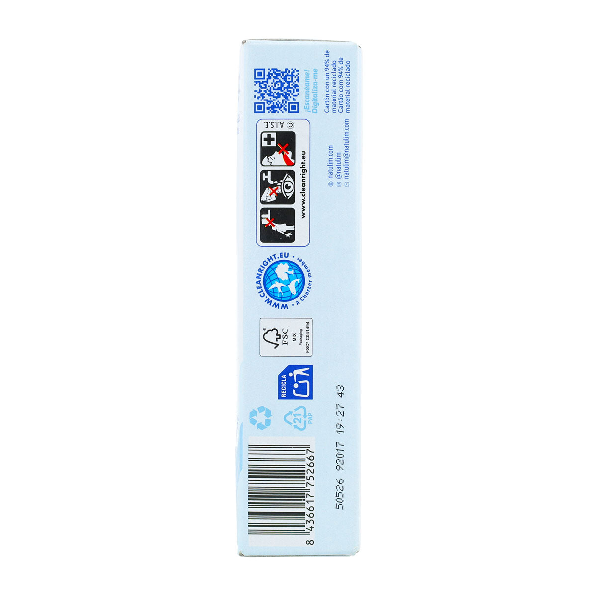 Pack 2x Eco Pastillas 6 en 1 Lavavajillas, Natulim, 30 unidades