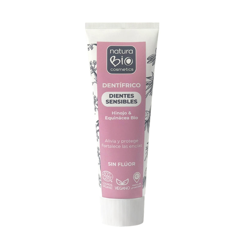 Dentífrico dientes sensibles hinojo & equinacea bio Naturabio 75 ml
