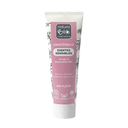 Dentífrico dientes sensibles hinojo &amp; equinacea bio Naturabio 75 ml