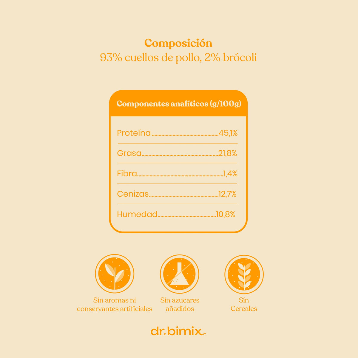 Nuggets de Pollo con Brócoli para Perros 450 g dr.bimix