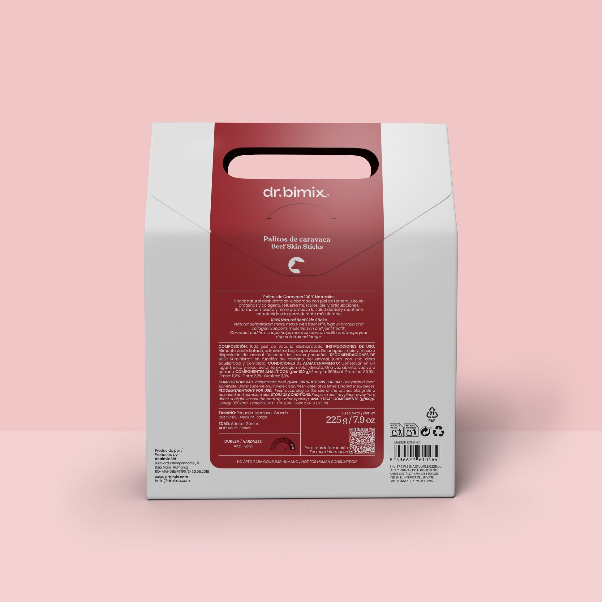 Palitos de Caravaca para Perros Masticación Natural 225 g dr.bimix