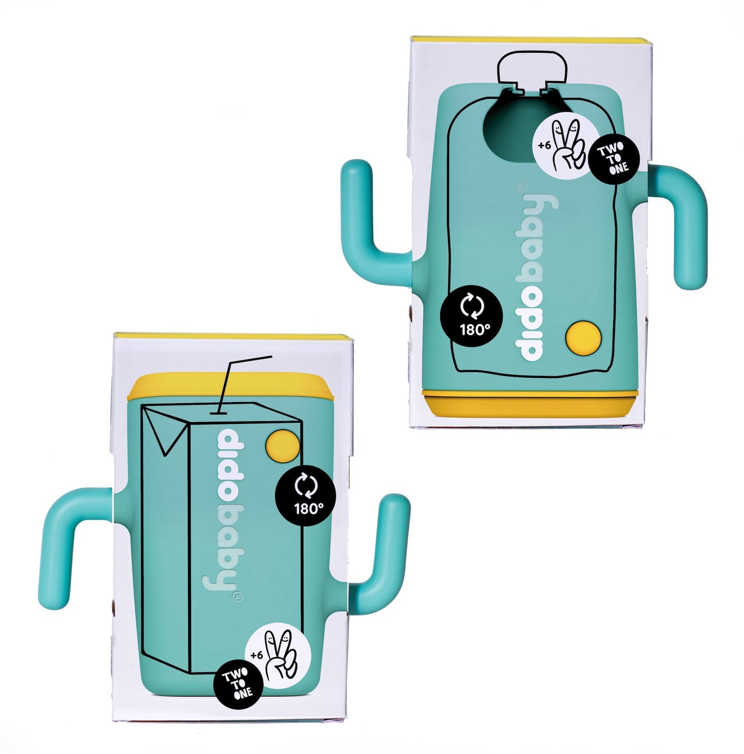 Soporte Anti Derrames para Pouches Didopoucher color Turquesa