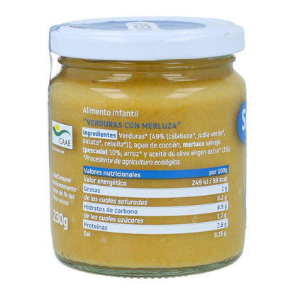 Pack 3x Tarrito BIO verduras y merluza +6 meses Smileat 230g