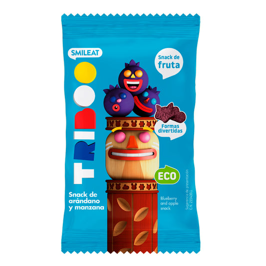 Snack de manzana y arándano ECO 25g, Triboo