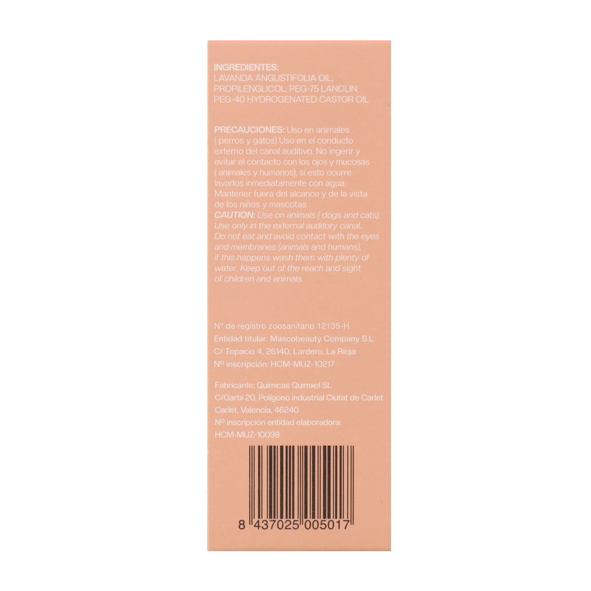 Limpiador de oídos para perros Masco Beauty 30 ml