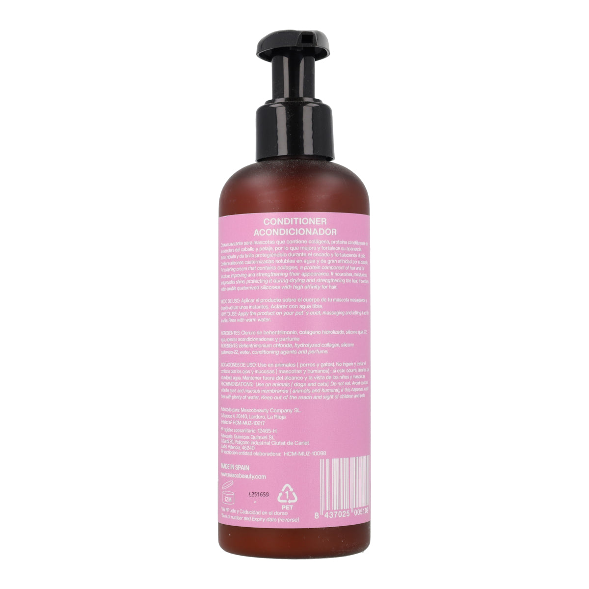 Acondicionador para perros con colágeno Masco Beauty 250 ml