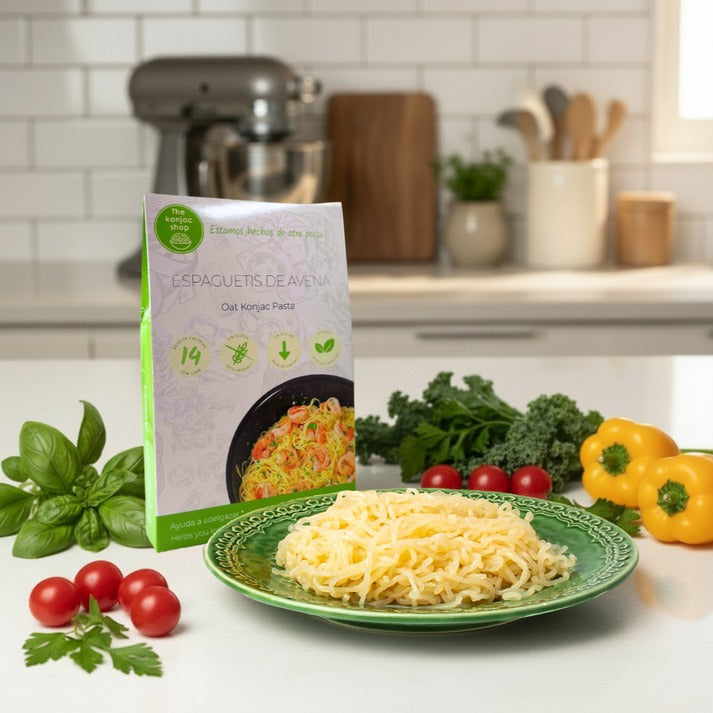 Espaguetis de Konjac y Avena Sin gluten The Konjac Shop 200g