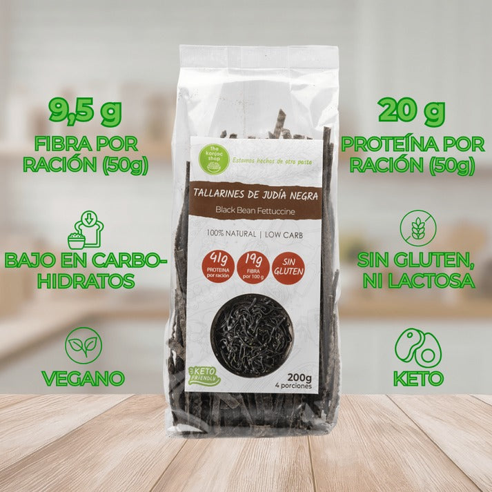 Tallarines de Judía Negra The Konjac Shop 200g
