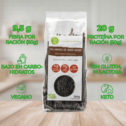 Tallarines de Judía Negra The Konjac Shop 200g